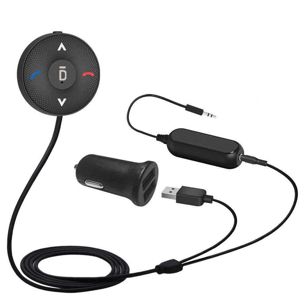 Besign Bluetooth 5.3 Car Kit for Handsfree Talking and Music Streaming, Wireless Audio Receiver Ground Loop Noise Isolator for Car with 3.5mm AUX Input Port