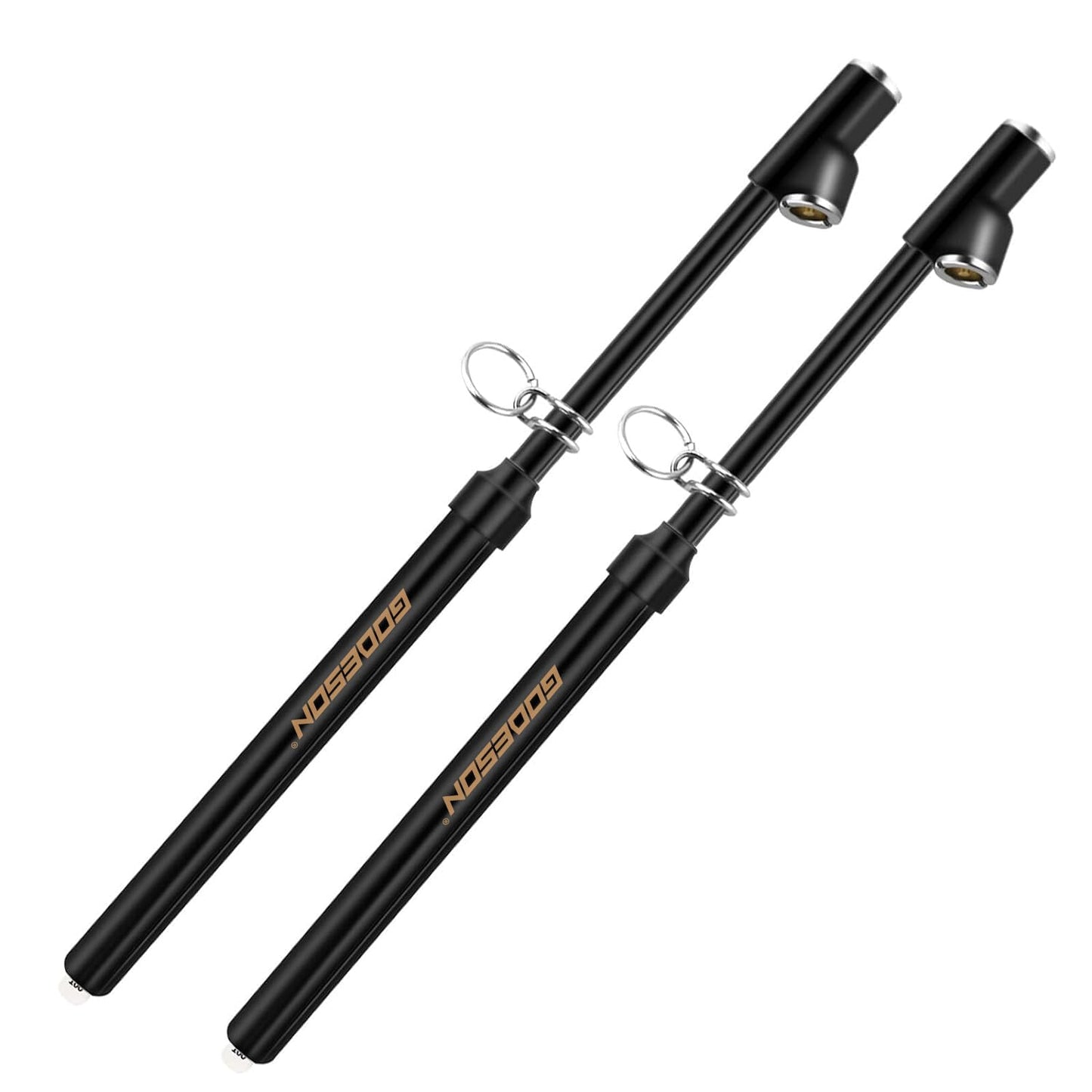 GODESON Dual Head Tire Pressure Gauge, Heavy Duty Pencil Tire Gauge Range 10-150PSI,Dual Head Truck Pen Air Pressure Gauge (Pack of 2)