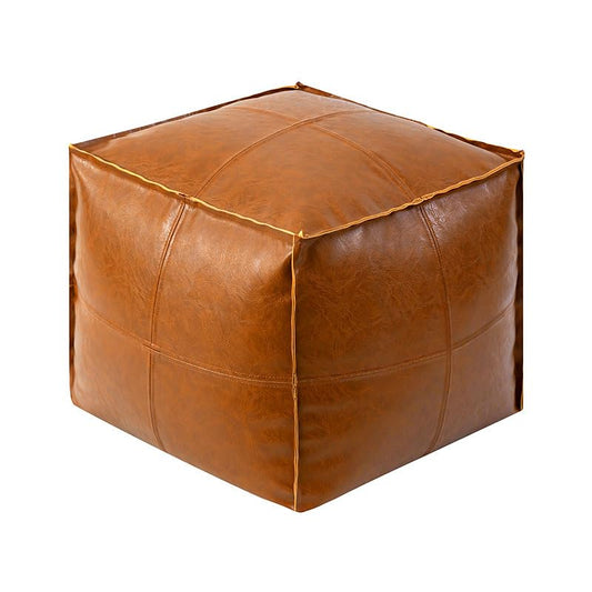 Ottoman Footstool Bean Bag Ottoman Stuffed Animal Storage Bean Bag Leather Bean Bag Chair (No Filler)
