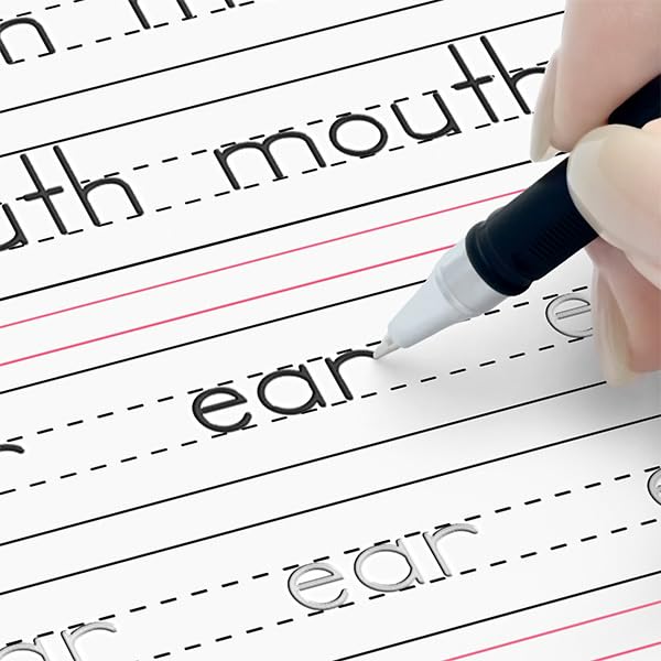 TIME X Magic Grooved Writing Practice Books, Reusable Handwriting Practice Books, Groove Workbooks, Handwriting Practice for Kids 3 +, Large Writing Practice Books (Practice 6-Books)