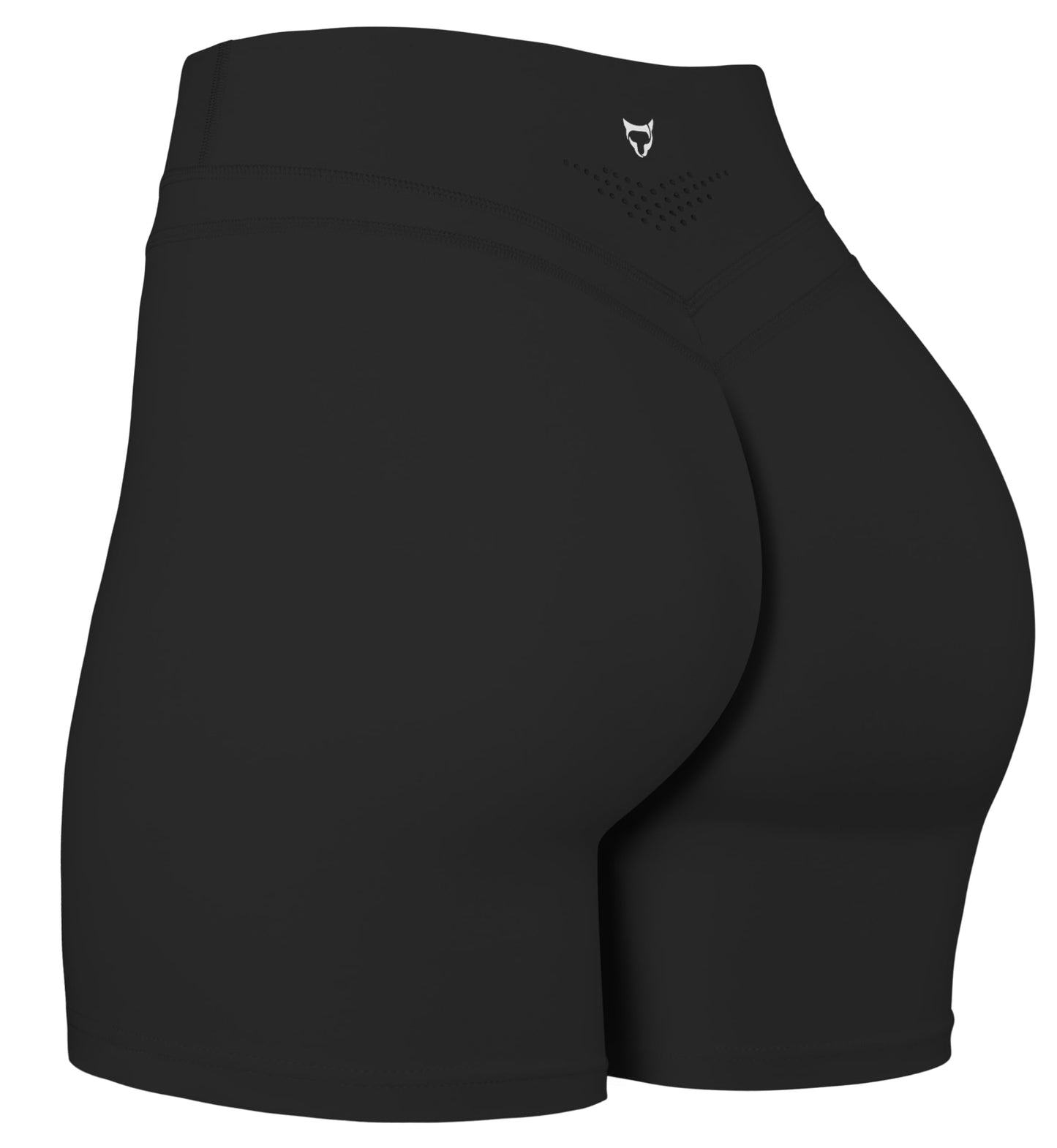 TomTiger Yoga Shorts for Women Tummy Control High Waist Biker Shorts Exercise Workout Butt Lifting Tights Women's Short Pants (Black, XS)