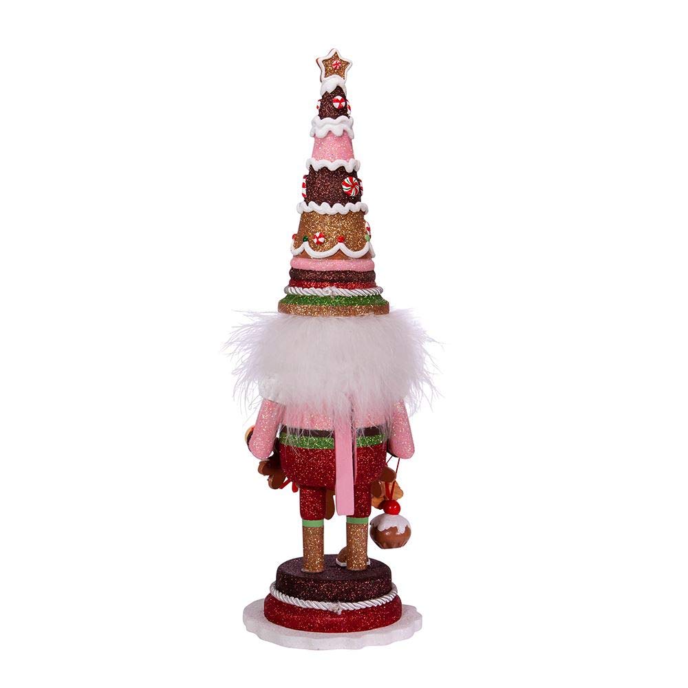 17.5-Inch Hollywood Gingerbread Tree Hat Nutcracker, Multicolor