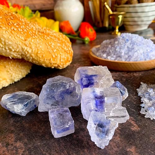 Ancient Blue Salt – Rare Mineral Treasure | High Potassium, Low Sodium, Pure & Unprocessed | Gourmet-Grade by Richure 100g (3.52 oz)