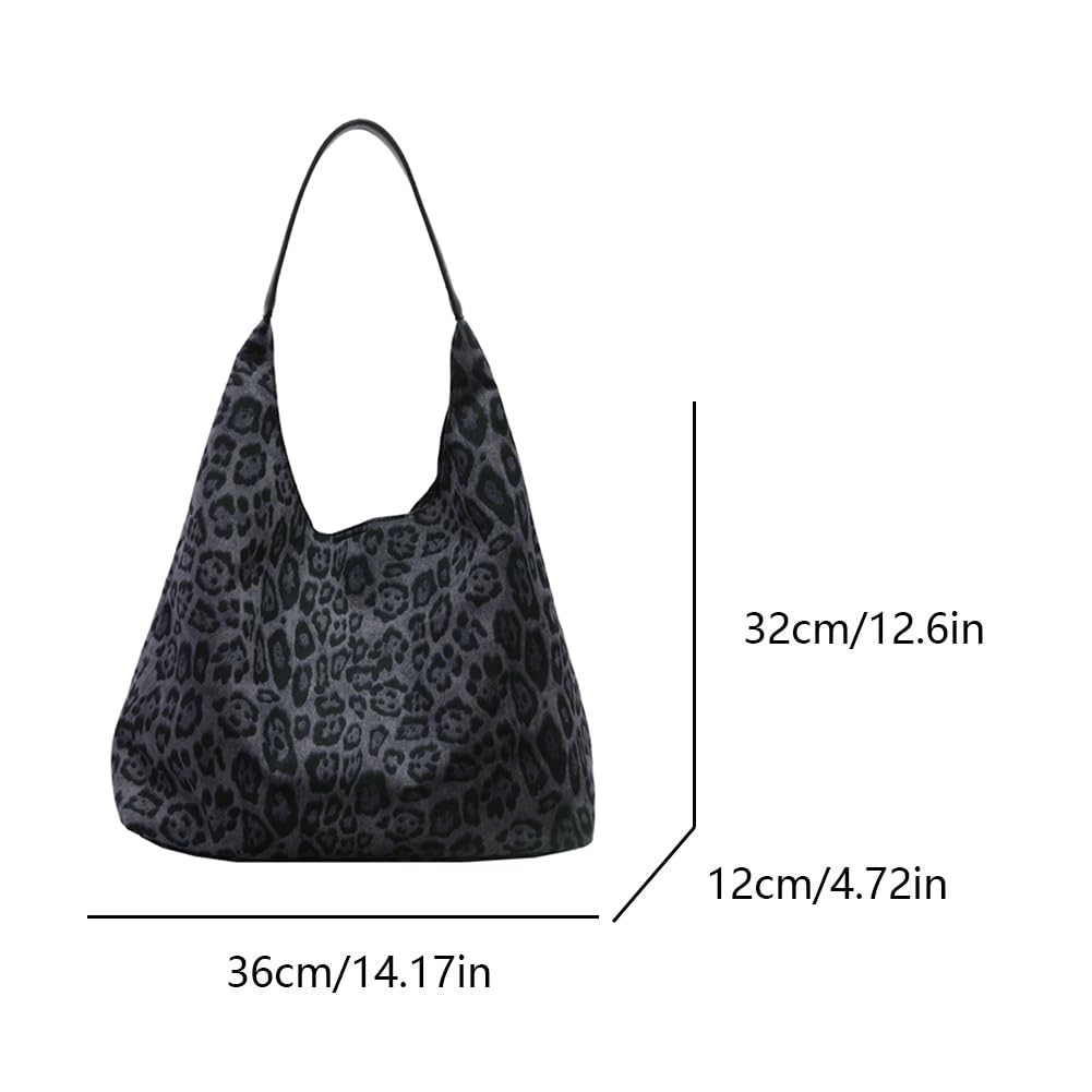 YFGBCX Leopard Tote Bag for Women Cheetah Purse Brown Vintage Hobo Bag Large Capacity Work Tote Bag