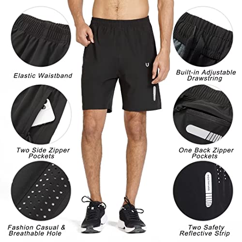 NORTHYARD Men's Athletic Running Shorts Quick Dry Workout Shorts 7"/ 5"/ 9" Lightweight Sports Gym Basketball Tennis Hiking Exercise LODENFROST 4XL