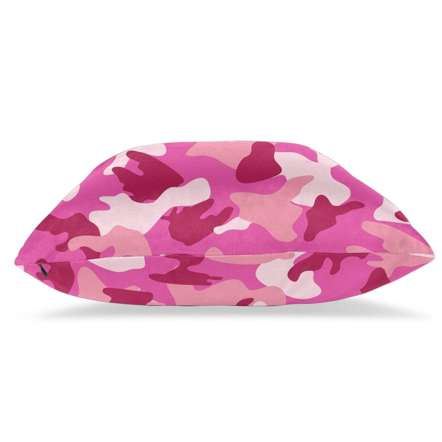 Perinsto Military Camouflage Pink Throw Pillow Covers Set of 2 Army Camo Decorative Pillowcases Soft Cushion Covers for Sofa Couch Bed Home Decor, 18"X18"