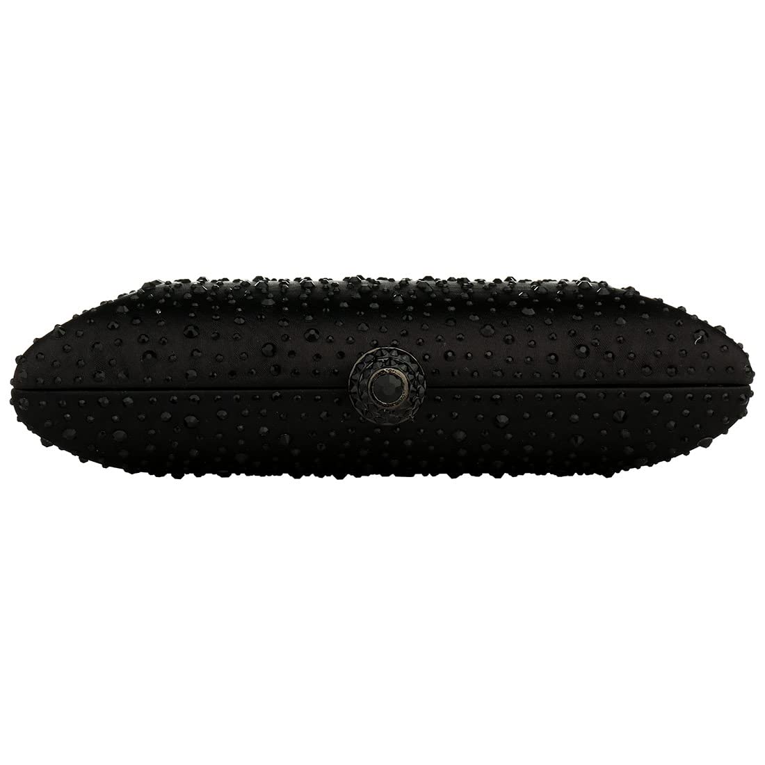 Vistatroy Women's Evening Bag Sparkling Rhinestone Wedding Evening Party Clutch Handbag Purse Chain Shoulder Crossbody Bag (Black)