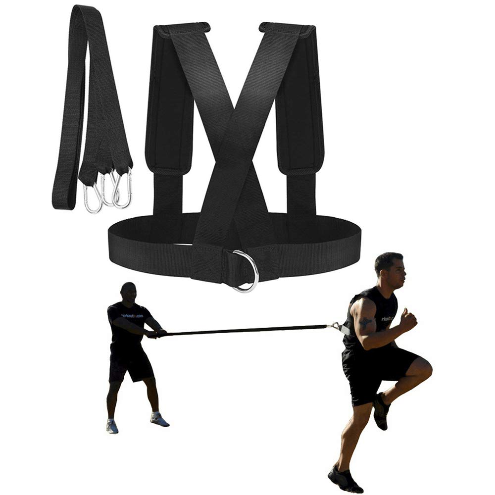 YNXing Sled Harness Workout Resistance and Assistance Trainer Physical Training Resistance Rope Kit Improving Speed, Stamina and Strength