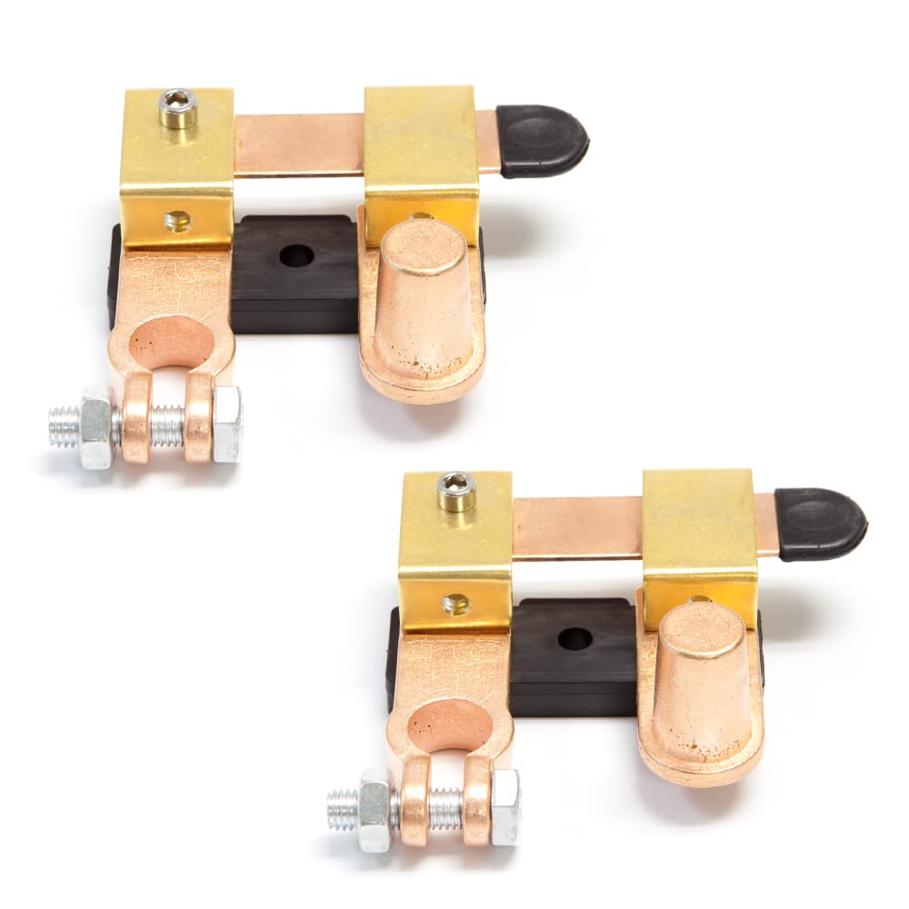 Top Post Battery Disconnect Switch 12V / 24V 250/750 Amps Knife Blade Isolator Power Cutoff Switch for Marine Car Boat RV ATV (Negative, Vertical)