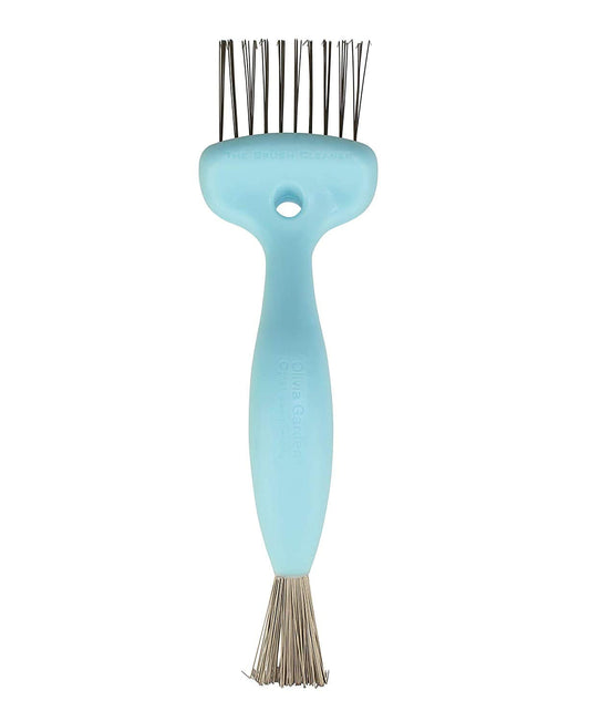 Olivia Garden Brush Cleaner 2-tools-in-1, Blue
