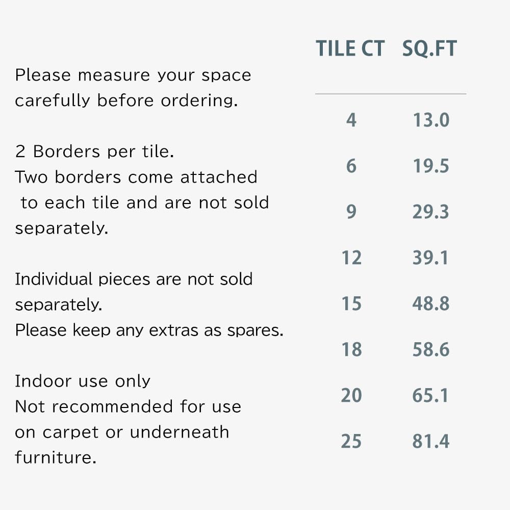 TANSU NO GEN 3/8 Inch Thick Printed Foam Tiles, Wood Grain Interlocking Foam Floor Mats, Anti-Fatigue Flooring, 32 Tiles, Off White, – Produced by Japan. 18710013(97851)