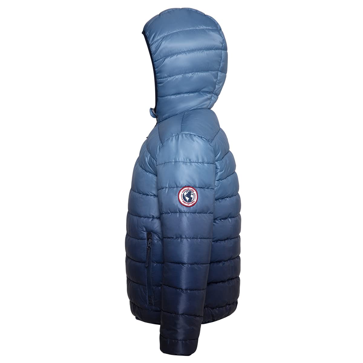 Rokka&Rolla Boys' Reversible Lightweight Puffer Jacket Hooded Water-Resistant Winter Coat