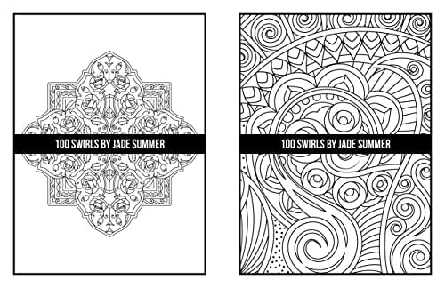 100 Swirls Coloring Book: For Adults with Fun, Easy, and Relaxing Designs