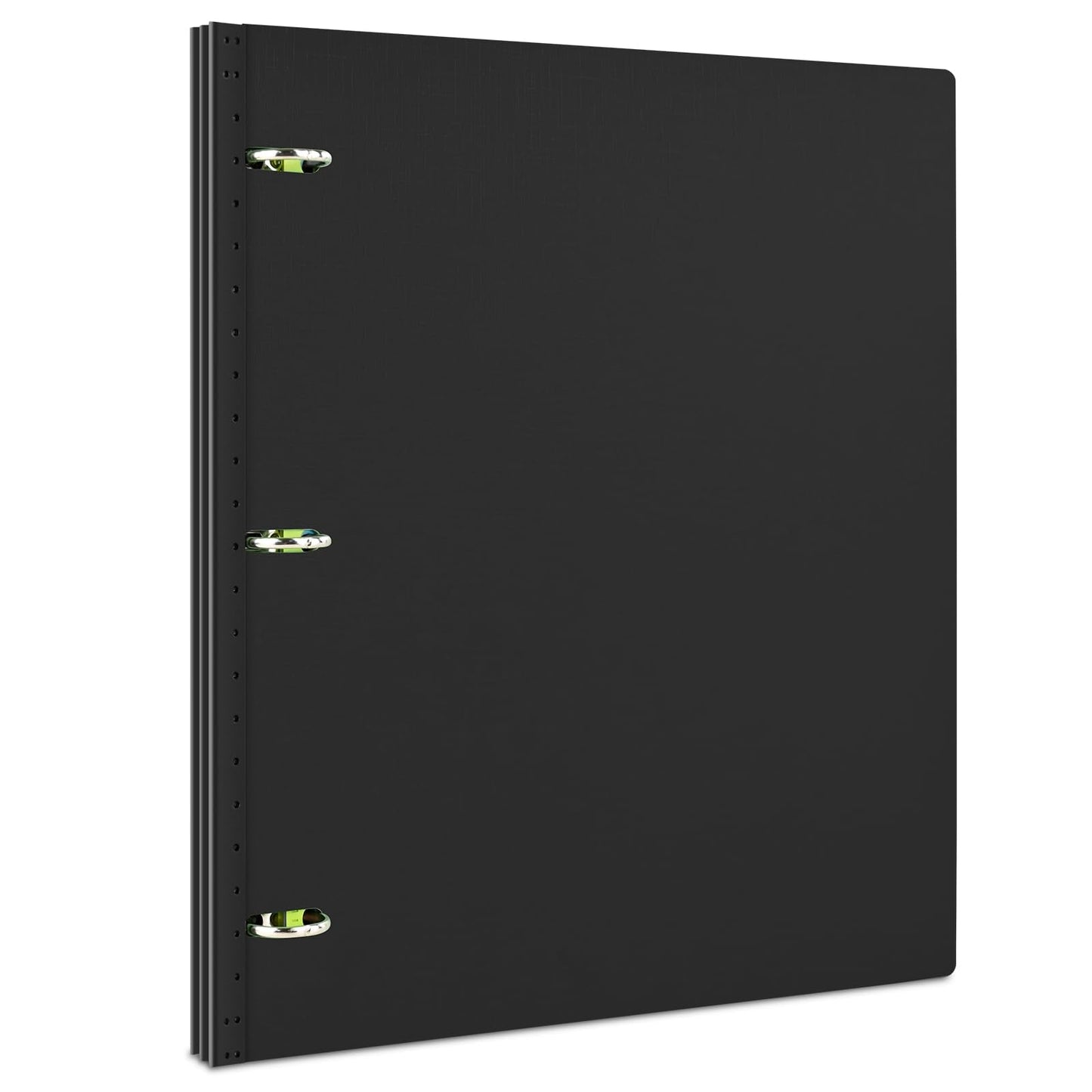 INFUN Telescoping 3 Ring Binder - 4PCS, Flexible Round Binder with Customizable Front Cover and Clear Catalog Pocket, Holds 8.5x11 inch Paper