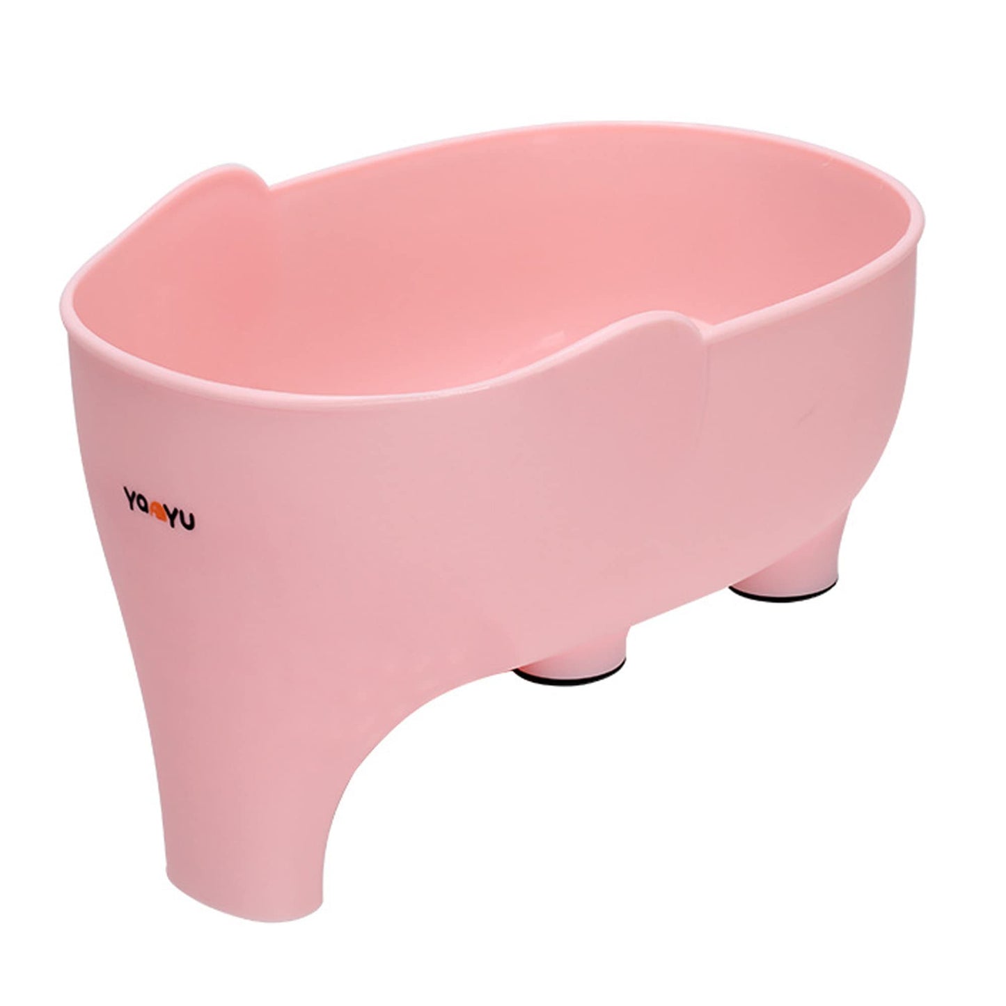 FHTECO Vegetable Washing Basket with Elephant Drainage for Fruits, Pasta, Noodles - Kitchen (Pink)