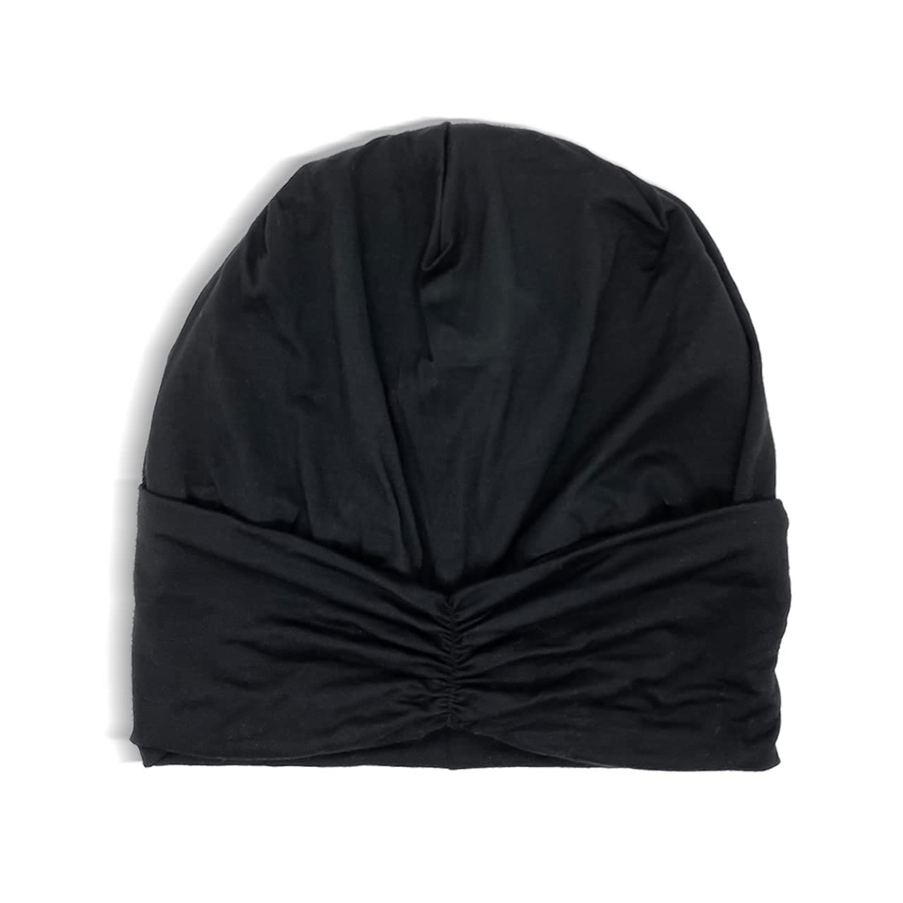Kitsch Satin Lined Beanie - Softer than Silk Bonnet For Sleeping Women, Breathable Hair Cover for Sleeping, Slouchy Beanie, Bonnets for Women, Hair Wrap, Reduce Breakage for Freez-free Hairs - Black