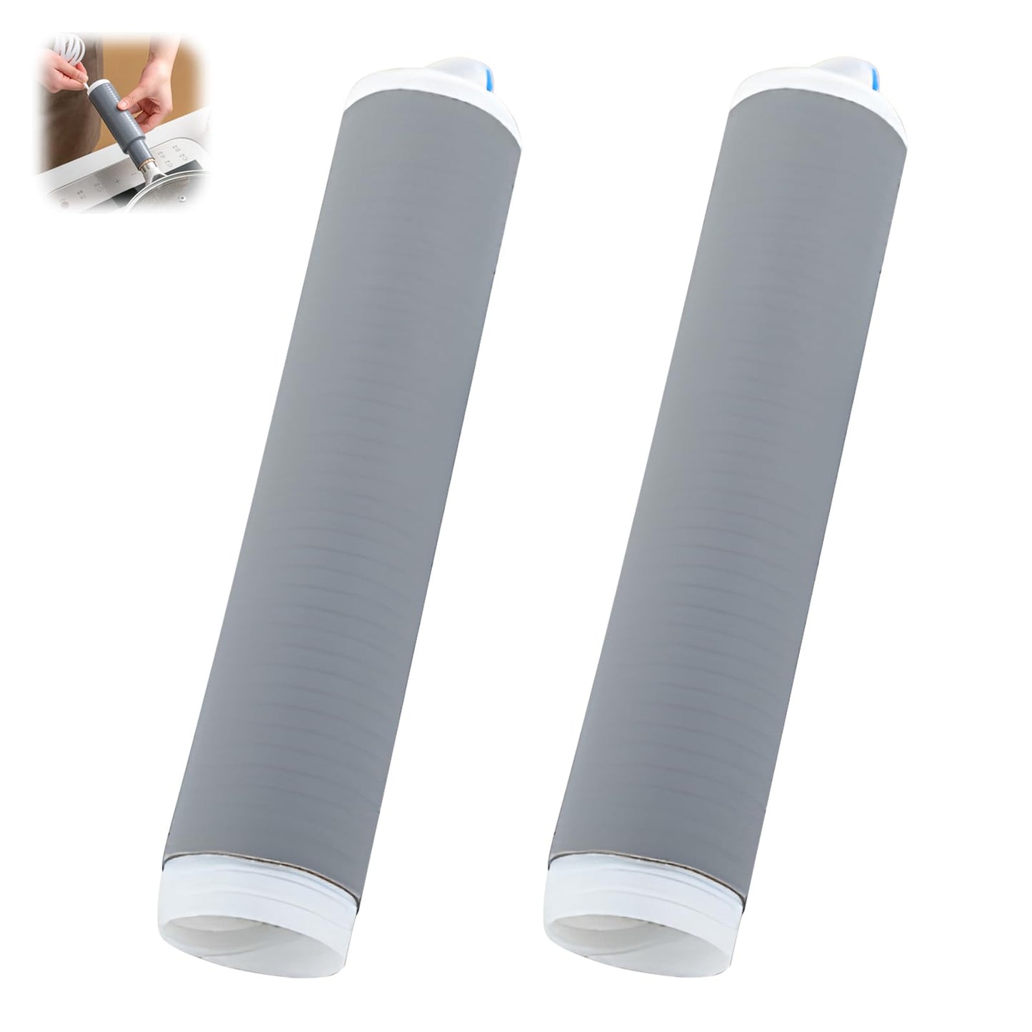 GoHere Silicone Pot Handle Cover Heat Resistant Fit Any Handles of Wok and Cookware Non-Slip Cast Iron Skillet Pan Handle Sleeve Suit for Pots and Pans Set (2, Large)