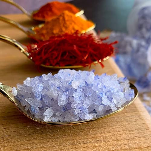 Ancient Blue Salt – Rare Mineral Treasure | High Potassium, Low Sodium, Pure & Unprocessed | Gourmet-Grade by Richure 100g (3.52 oz)