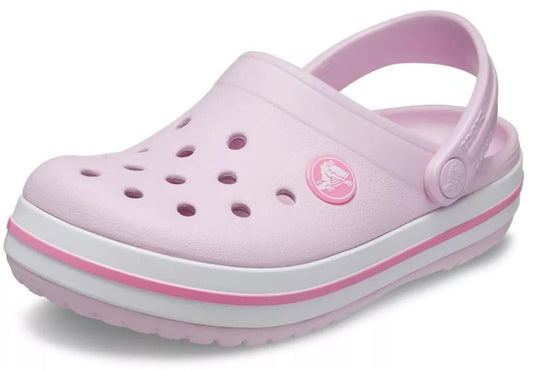 Crocs Unisex-Child Crocband Clogs (Todder Shoes), Ballerina Pink, 5 Toddler