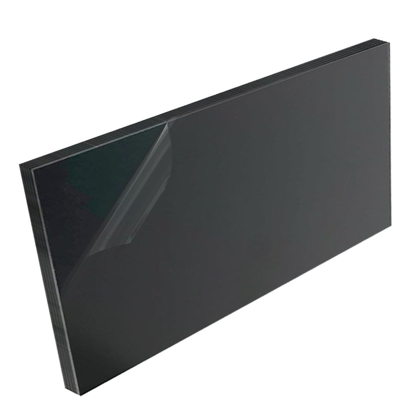 High-Density Polyethylene (HDPE) Plastic Sheet 1/2" Thick 12" X 24"- Black HDPE Sheet,for Machining, Home Improvements, DIY Projects, Engineering,High-Density Polyethylene Plastic Block (Pack of 1)