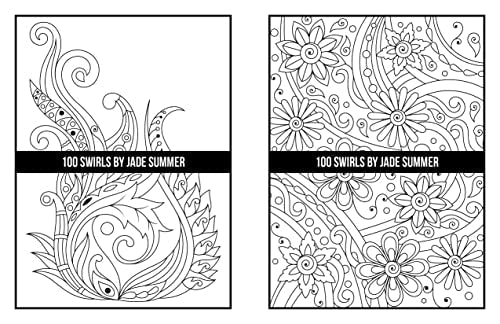 100 Swirls Coloring Book: For Adults with Fun, Easy, and Relaxing Designs