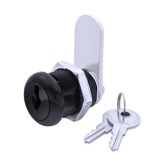 FJM Security 8500A-BLK-KD Disc Tumbler Cam Lock, Lock for Smart Home, Cabinet Locks Baby Proofing Solution, Drawer Lock for Home Improvement, with 5/8" Cylinder, Keyed Different, Black Finish