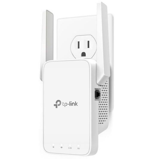 TP-Link AC1200 WiFi Extender, 2025 Wirecutter Best WiFi Extender, 1.2Gbps home signal booster, Dual Band 5GHz/2.4GHz, Up to 1600 Sq.ft and 32 Devices, EasyMesh Compatible, One Ethernet Port (RE315)