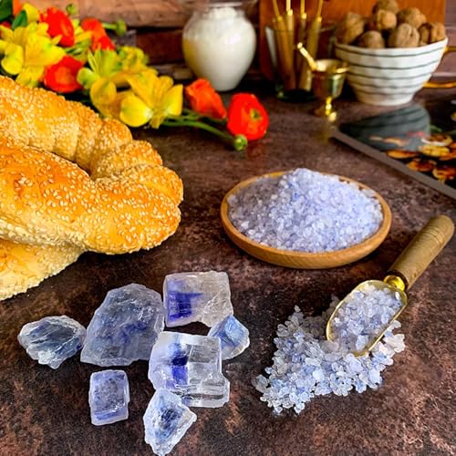 Ancient Blue Salt – Rare Mineral Treasure | High Potassium, Low Sodium, Pure & Unprocessed | Gourmet-Grade by Richure 100g (3.52 oz)