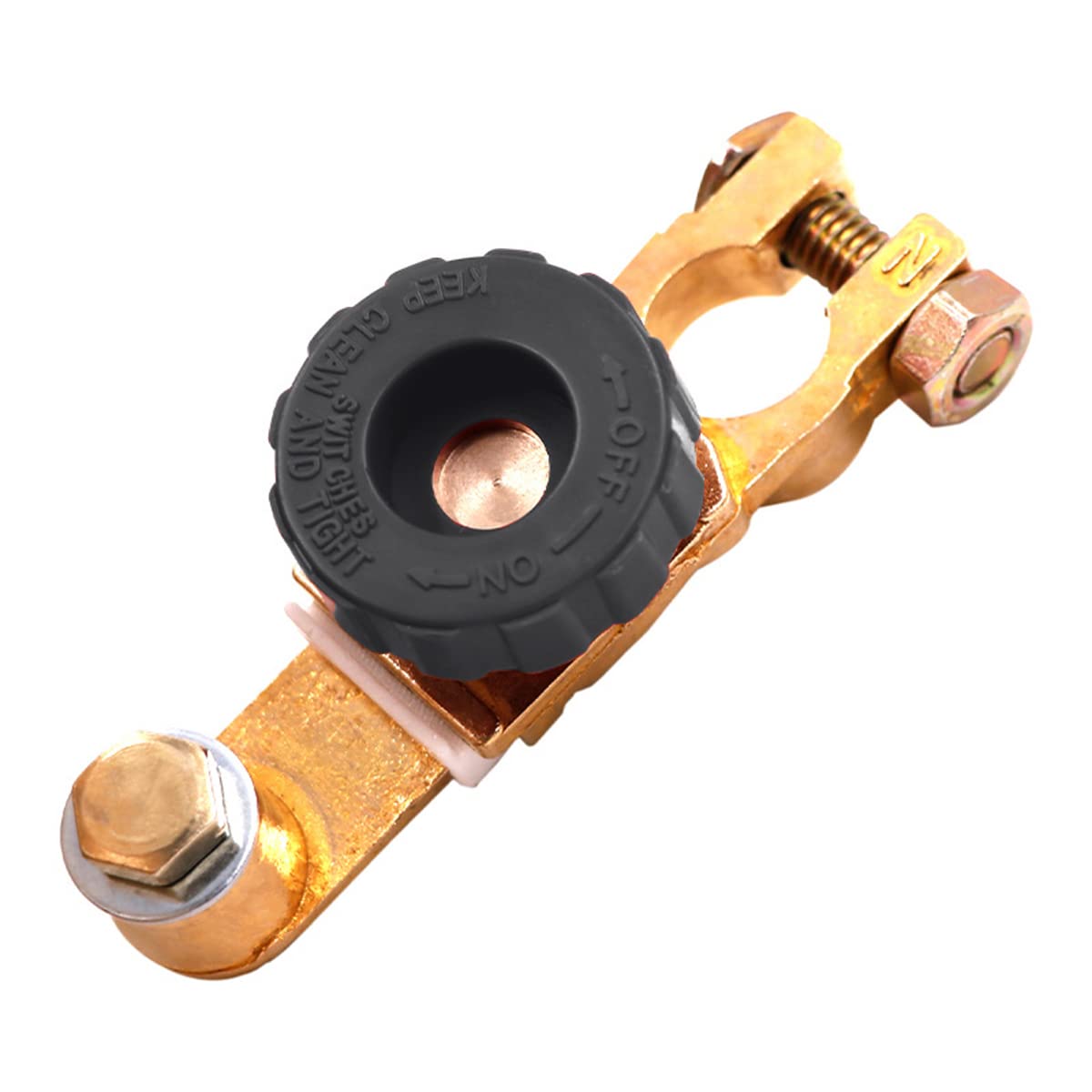 2Pcs Top Post Battery Disconnect Switch - Quick Disconnect Battery Cut Off Switch for Car Truck Marine RV and Electrical Equipment - 12V/125A - Red & Black