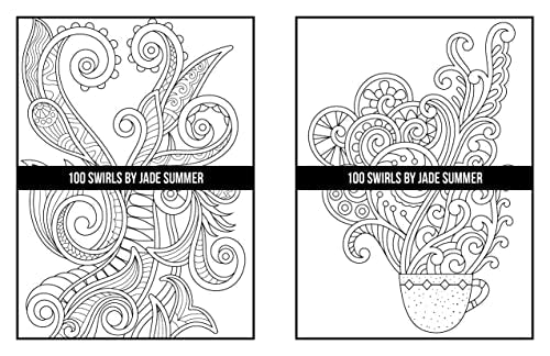 100 Swirls Coloring Book: For Adults with Fun, Easy, and Relaxing Designs