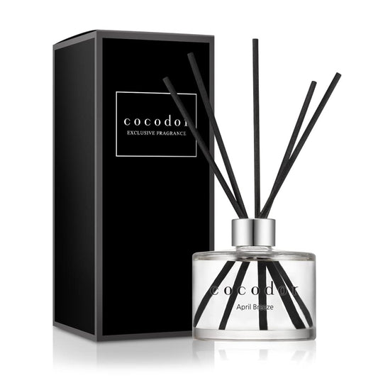 COCODOR Signature Reed Diffuser Set/April Breeze / 6.7oz /1 Pack/Home Fragrance Diffuser, Oil Scent Diffuser for Bathroom Shelf Decor