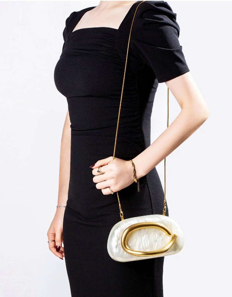 Jusavie Evening Clutch Purses Women PU Leather Evening Handbags Crossbody Clutch Purse Trendy Decoration Shoulder Bag Wedding