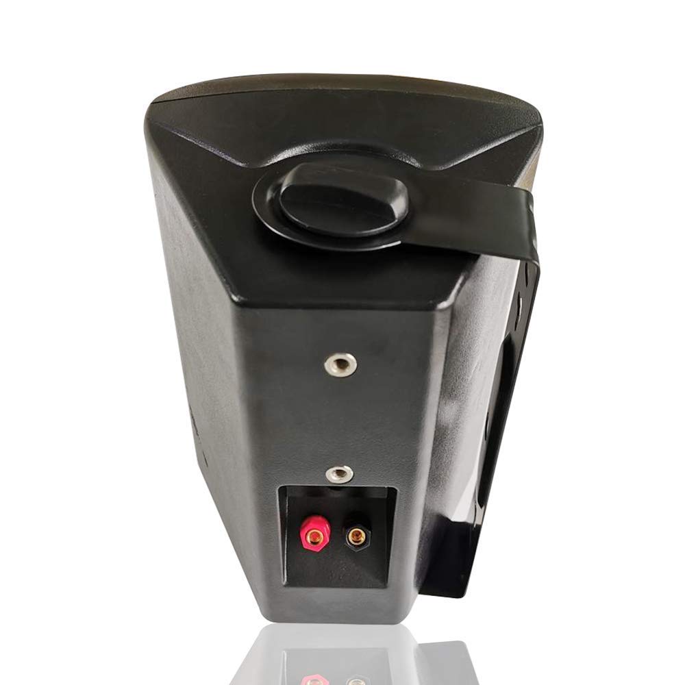 Herdio 5.25 Inch Indoor Outdoor Bluetooth Speakers Patio Waterproof Wired Wall Mount System 300 Watts (Black)