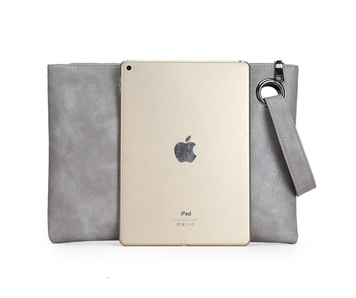 DIHKLCIO Evening Bags Purse Envelop Clutch Chain Shoulder Womens Wristlet Handbag Foldover Pouch Brown Large