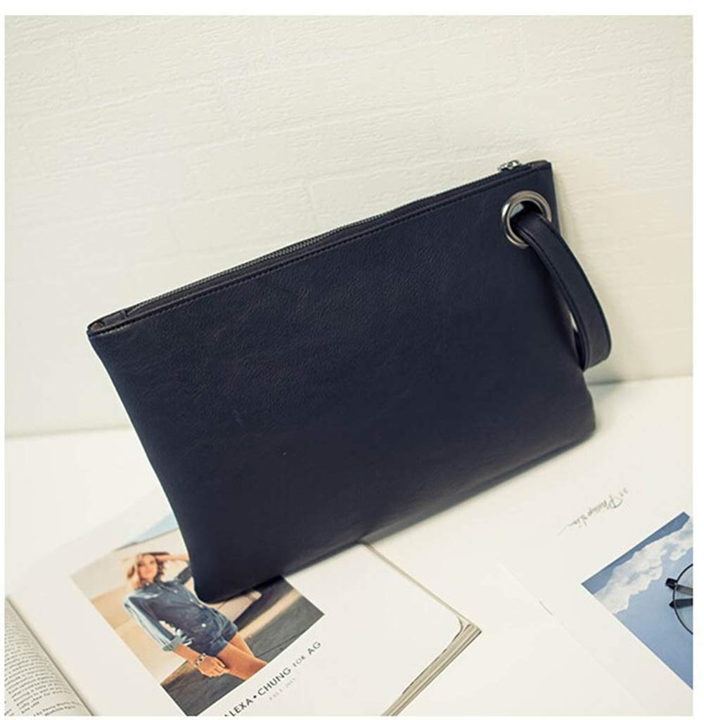 DIHKLCIO Evening Bags Purse Envelop Clutch Chain Shoulder Womens Wristlet Handbag Foldover Pouch Brown Large