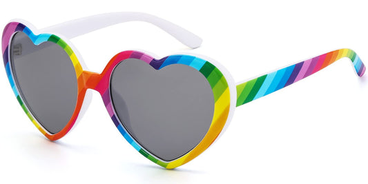 IOHLNG Heart Sunglasses for Women Men Oversized Trendy Love Shaped Sunglasses Retro Lovely Fashion Cute Sun Glasses