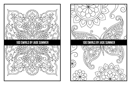 100 Swirls Coloring Book: For Adults with Fun, Easy, and Relaxing Designs