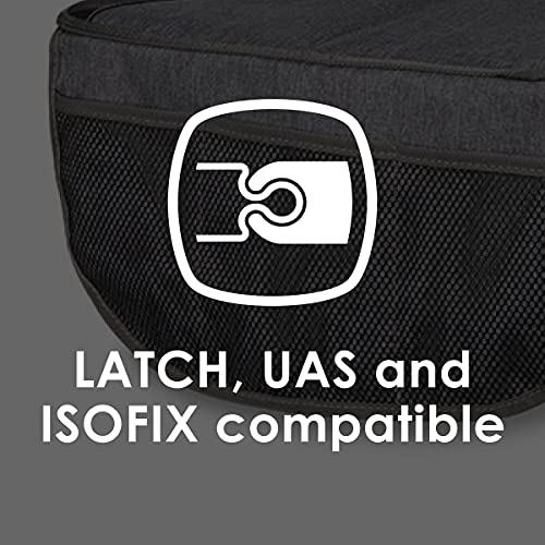 Diono Super Mat Car Seat Protector For Infant Car Seat, Booster Seat and Pets, Crash Tested, Thick Padding, Non Slip Backing, Durable, Water Resistant Protection, 3 Handy Mesh Storage Pockets, Gray