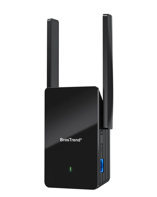 BrosTrend WiFi 6 Extender AX1500 WiFi Booster for Home WiFi Range Extender Covers Up to 2,000 sq.ft and 40 Devices, Dual Band Amplificateur WiFi with Gigabit Ethernet Port Works with Any WiFi Routers