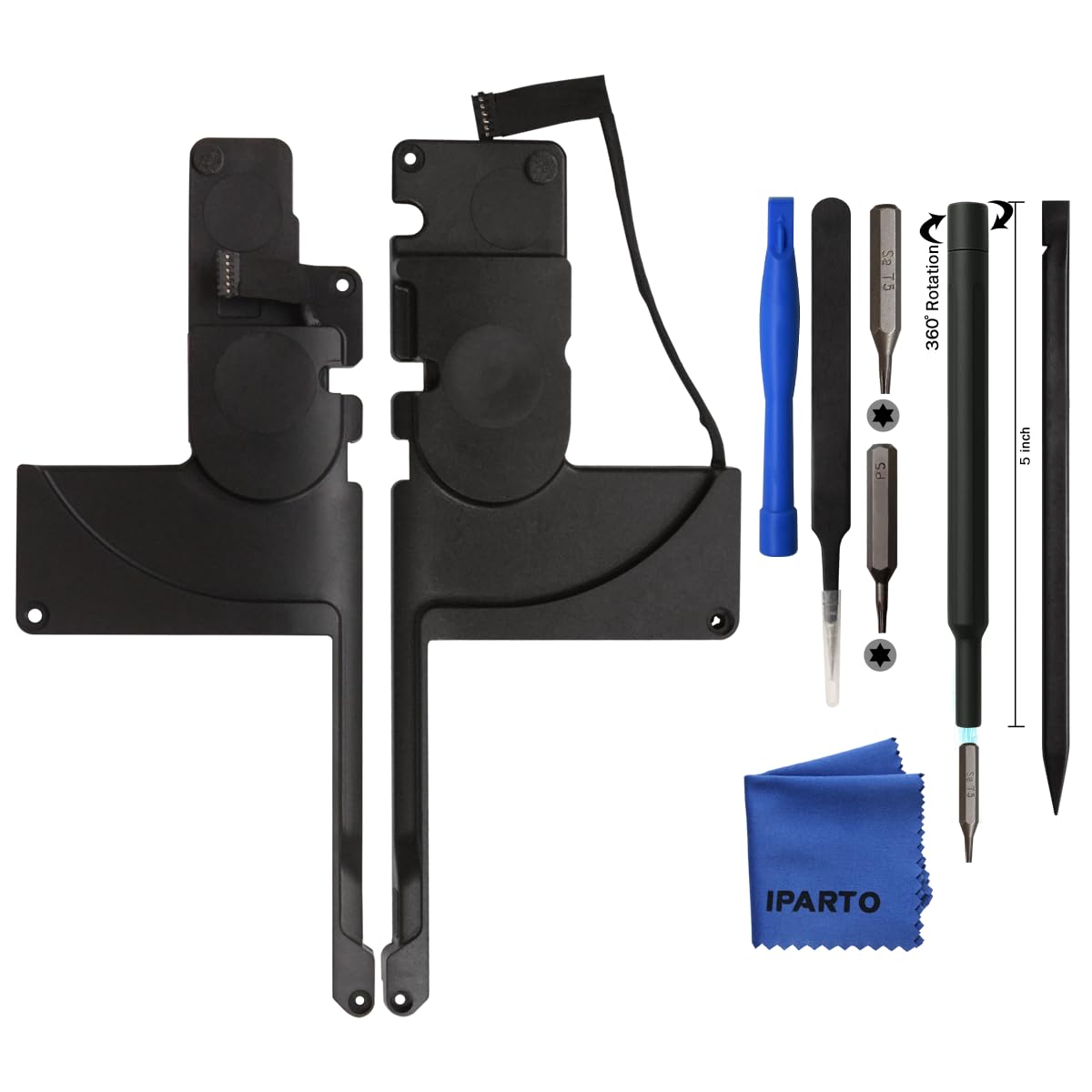 iParto Internal Speaker Set (Left & Right) Replacement Compatible with MacBook Pro 15 inch Retina A1398 2012 2013 2014 2015