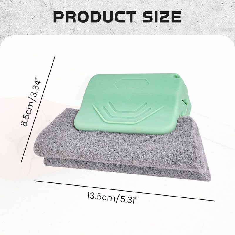 Magic Window Cleaning Brush - Multi-Purpose Groove & Track Cleaning Tool Set (Mix-3pcs) - Clean Windows, Sills & Spaces