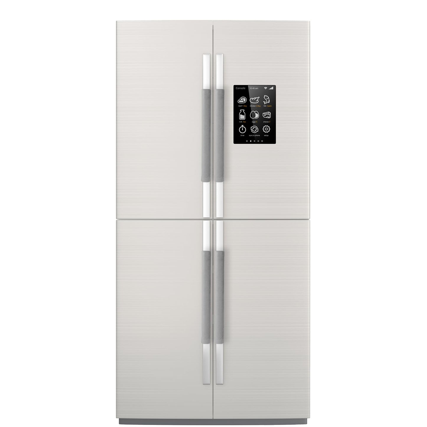 Sheskind Refrigerator Door Handle Covers Keep Fridge Clean and Beautiful, Pack of 2 (16"*4", Gray)