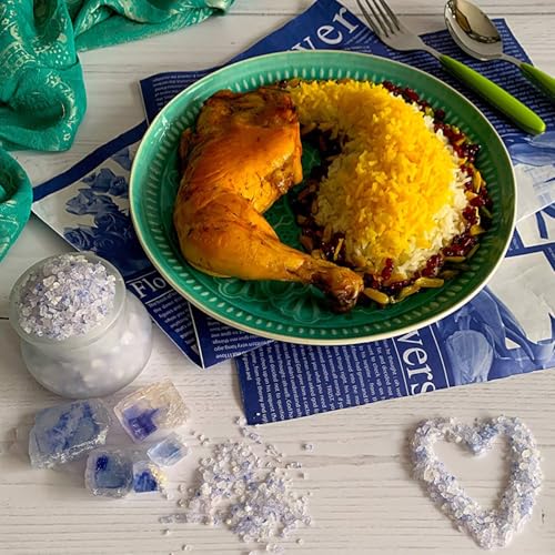 Ancient Blue Salt – Rare Mineral Treasure | High Potassium, Low Sodium, Pure & Unprocessed | Gourmet-Grade by Richure 100g (3.52 oz)