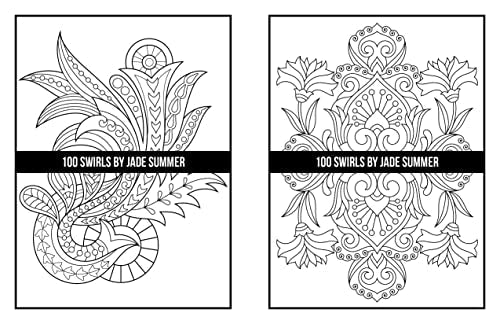 100 Swirls Coloring Book: For Adults with Fun, Easy, and Relaxing Designs