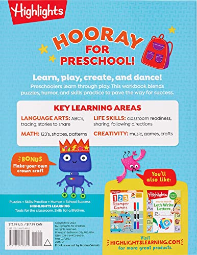Get Ready for Preschool: Learning Activities including Language Arts, Creativity, Math and Life Skills, First Day of Preschool Crafts, Activities, Songs and More