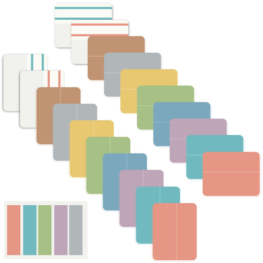 ELII 500 PCS Tabs 2 Inch Book Tabs Sticky Index Tabs,Page Markers File Tabs Self Adhesive, Labels for Pages Notebooks