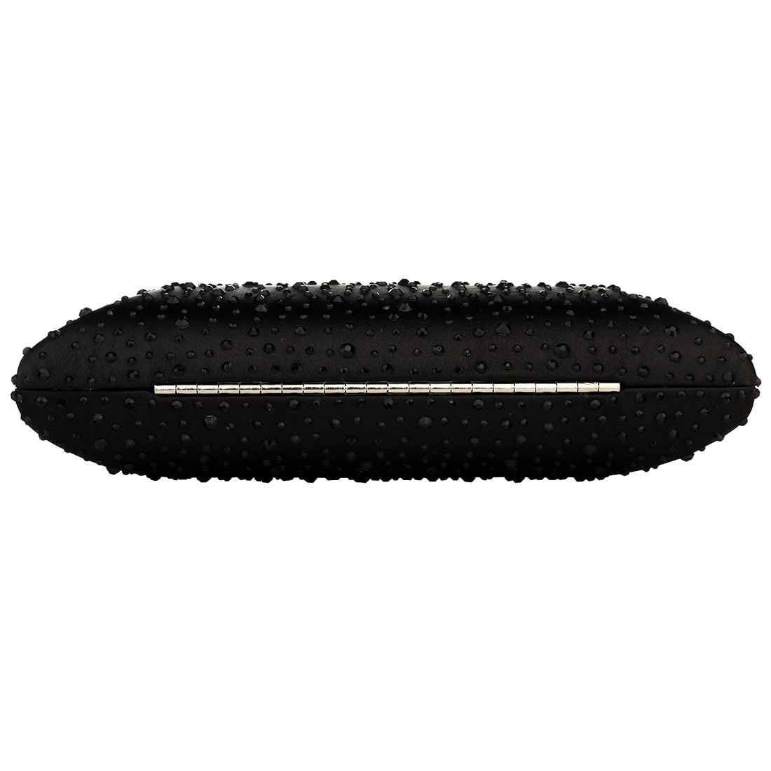 Vistatroy Women's Evening Bag Sparkling Rhinestone Wedding Evening Party Clutch Handbag Purse Chain Shoulder Crossbody Bag (Black)