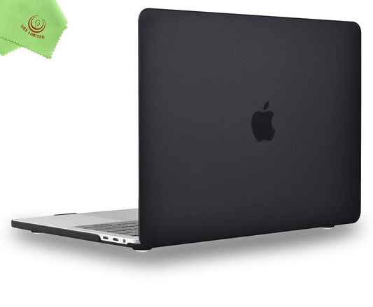 UESWILL Compatible with MacBook Pro 13 inch Case 2025, 2024, 2023, 2022-2016 M2 M1 A2338 A2289 A2159 A2251 A1989 A1708 A1706 with Touch Bar & USB-C, Matte Hard Shell Case Cover, Black