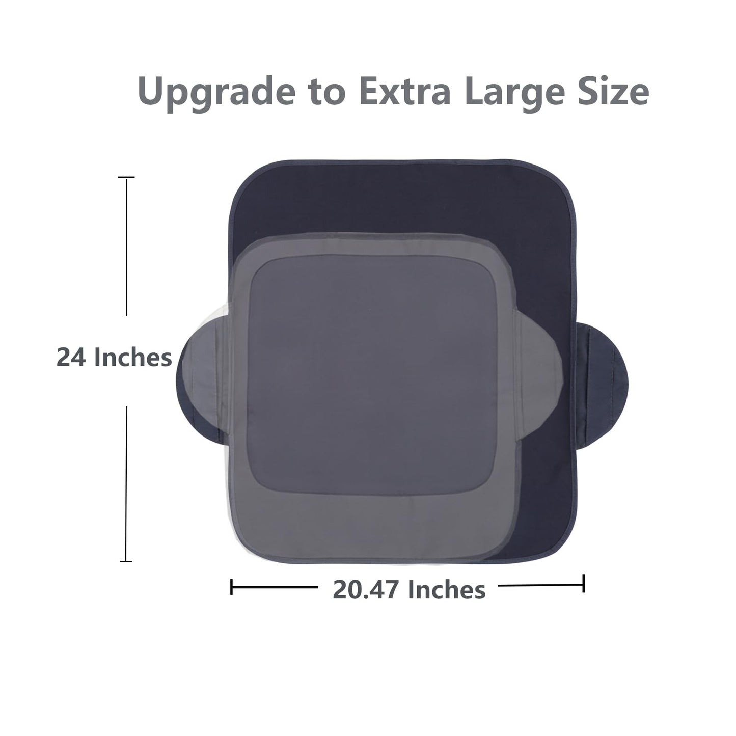 WOMUMON Extra Large Booster Chair Cover, Dining Chair Seat Protector Cover for Booster Seat, Non-Slip Backing, Waterproof, Oil-Proof and Stain-Proof, Easy to Wipe Clean