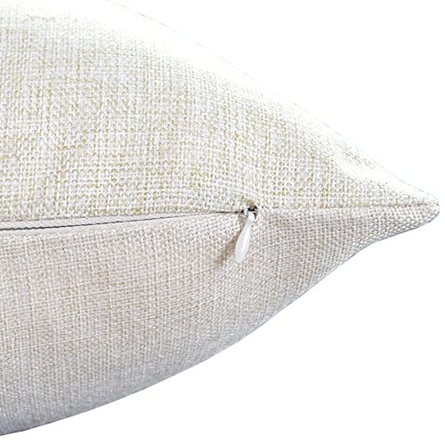 TSSOHU Sunflower Flower Cotton Burlap Linen Throw Pillow Case Cushion Cover Sofa Outdoor Decorative Square 18X18 Inches
